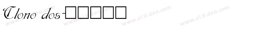 Clono dos字体转换